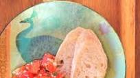 Roast Garlic-Sweet-Pepper-Bruschetta Roast Garlic-Sweet-Pepper-Bruschetta