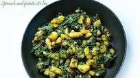Aloo palak recipe, How to make aloo palak | Aloo palak dry Aloo palak recipe, How to make aloo palak | Aloo palak dry