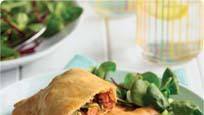 Beef and vegetable folded pizza Beef and vegetable folded pizza