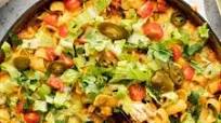 Baked Walking Taco Casserole Recipe with Enchilada Sauce Baked Walking Taco Casserole Recipe with Enchilada Sauce