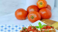 Bruschetta with Tomato and Creamy Feta Bruschetta with Tomato and Creamy Feta