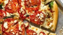 Tomato Pizza with Spinach and Feta Tomato Pizza with Spinach and Feta