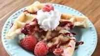 Raspberries and Cream Stuffed Waffles Raspberries and Cream Stuffed Waffles