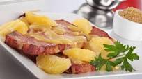 Chuletas ahumadas en salsa de naranja Chuletas ahumadas en salsa de naranja