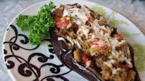 Stuffed Eggplant With Cheese and Tomatoes Stuffed Eggplant With Cheese and Tomatoes