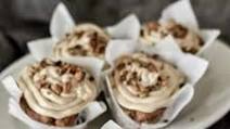 Sourdough Carrot Cake Muffins with Cream Cheese Frosting Sourdough Carrot Cake Muffins with Cream Cheese Frosting