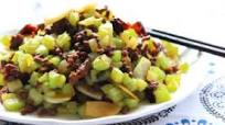 Tasty ground beef and celery Tasty ground beef and celery