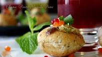 Chana Poori Fruit pearls with Masala pani Chana Poori Fruit pearls with Masala pani