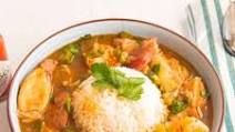 Gumbo with Andouille Sausage, Chicken, and Seafood Gumbo with Andouille Sausage, Chicken, and Seafood