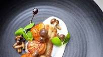 Seared scallops with twice cooked pork belly Seared scallops with twice cooked pork belly