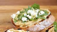 Lemon Hummus Crostini Lemon Hummus Crostini