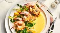 Grilled Gulf Shrimp with Sweet Corn Coulis Grilled Gulf Shrimp with Sweet Corn Coulis
