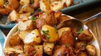 Garlic Roasted Potatoes With Bacon Garlic Roasted Potatoes With Bacon