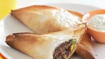 Moroccan beef triangles Moroccan beef triangles