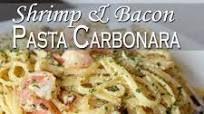 Shrimp and Bacon Pasta Carbonara Shrimp and Bacon Pasta Carbonara