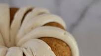 Pumpkin Spice Bundt Cake from Mix with Spiced Cream Cheese Frosting Pumpkin Spice Bundt Cake from Mix with Spiced Cream Cheese Frosting