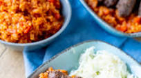 Djuvec Reis mit Cevapcici Djuvec Reis mit Cevapcici