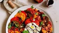 Burrata Caprese with Balsamic Glaze Burrata Caprese with Balsamic Glaze