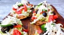 Healthy Air Fryer Tostadas Mexicanas (with Homemade Refried Beans) Healthy Air Fryer Tostadas Mexicanas (with Homemade Refried Beans)