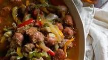 Bourbon Sausage and Peppers Bourbon Sausage and Peppers
