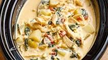 Slow Cooker Creamy Chicken Soup with Spinach Potato Slow Cooker Creamy Chicken Soup with Spinach Potato