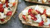 Open-Faced Margherita Sandwiches Open-Faced Margherita Sandwiches