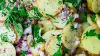 Mustard Potato Salad, Mediterranean-Style Mustard Potato Salad, Mediterranean-Style