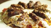 Kofte Kebab with Tomato Sauce and Yoghurt (Yoğurtlu Köfte Kebabi) Kofte Kebab with Tomato Sauce and Yoghurt (Yoğurtlu Köfte Kebabi)
