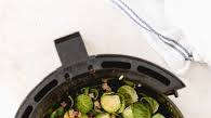 Crispy Air Fried Brussel Sprouts with Bacon and Balsamic Crispy Air Fried Brussel Sprouts with Bacon and Balsamic