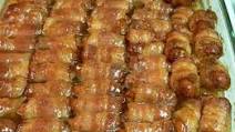 BACON WRAPPED SMOKIES WITH BROWN SUGAR AND BUTTER BACON WRAPPED SMOKIES WITH BROWN SUGAR AND BUTTER