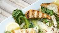 Grilled Romaine Caesar Salad with Asiago Cheese Toast Points Grilled Romaine Caesar Salad with Asiago Cheese Toast Points