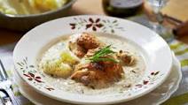Slow cooker chicken pieces with shallots Slow cooker chicken pieces with shallots