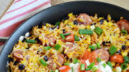 Mexican Rice Kielbasa Skillet Mexican Rice Kielbasa Skillet