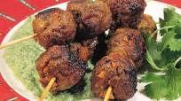 Kashmiri meatballs with spinach raita Kashmiri meatballs with spinach raita