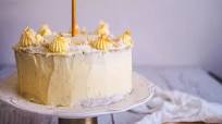 Mango, Vanilla & Coconut Layer Cake With Cheesecake Buttercream! Mango, Vanilla & Coconut Layer Cake With Cheesecake Buttercream!