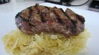 Grilled Ribeye with Spaghetti Squash Saute Grilled Ribeye with Spaghetti Squash Saute