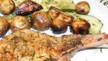 W.W. Rosemary Grilled Pork Chops Potato & Zucchini W.W. Rosemary Grilled Pork Chops Potato & Zucchini