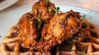 Gluten Free Fried Chicken and Waffles with Maple Bourbon Glaze Gluten Free Fried Chicken and Waffles with Maple Bourbon Glaze