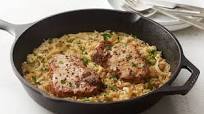 Skillet Pork Chops and Rice for Two Skillet Pork Chops and Rice for Two