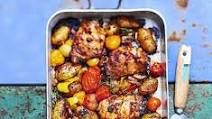 Amatriciana chicken traybake Amatriciana chicken traybake