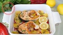 Baked Vegetable Salmon Recipe Baked Vegetable Salmon Recipe