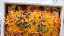 Beef and Spinach Enchilada Casserole Beef and Spinach Enchilada Casserole