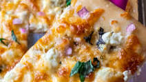 White Feta Cheese Pizza White Feta Cheese Pizza