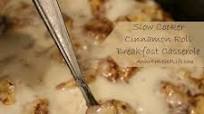 Slow Cooker Cinnamon Roll Breakfast Casserole Slow Cooker Cinnamon Roll Breakfast Casserole