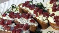 Crostini with Sopressatta and Ricotta Crostini with Sopressatta and Ricotta