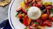 Mixed tomato salad with burrata Mixed tomato salad with burrata
