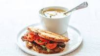 Split Pea Soup with TLT Sandwich Split Pea Soup with TLT Sandwich