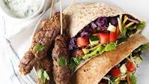 Ground Pork Kebabs in a Pita Ground Pork Kebabs in a Pita
