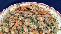 LAYERED CHICKEN AND RICE PLOV RECIPE LAYERED CHICKEN AND RICE PLOV RECIPE