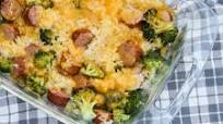 Cheesy Sausage, Broccoli and Rice Casserole Cheesy Sausage, Broccoli and Rice Casserole